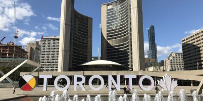 New Toronto Sign Unveiled At City Hall.